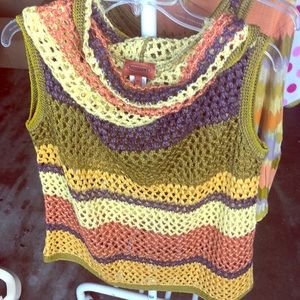 Missoni Silk Cowl Neck Sleeveless Sweater